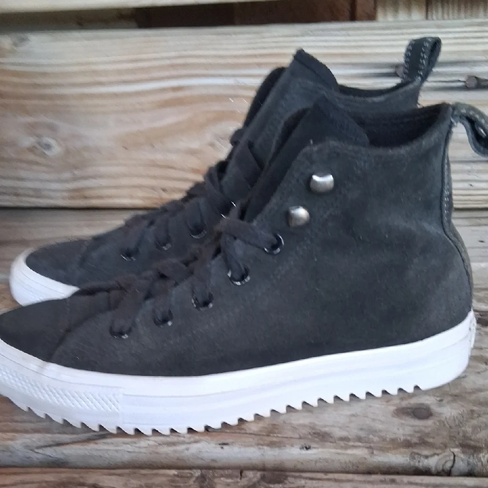 Converse Charcoal High-Top Sneakers - Picture 9 of 14